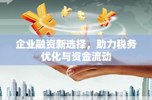潮安企业融资新选择，助力税务优化与资金流动