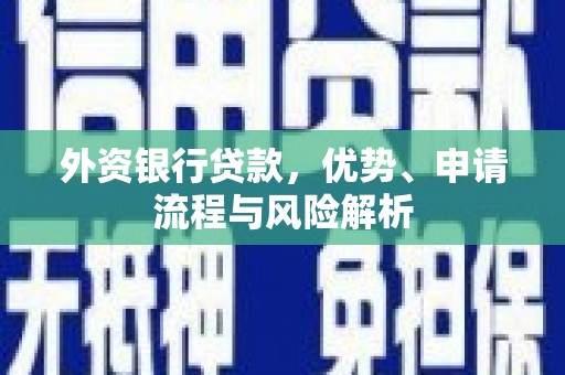 潮安外资银行贷款，优势、申请流程与风险解析