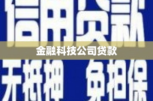 潮安金融科技公司贷款