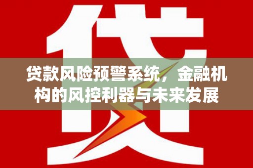 潮安贷款风险预警系统，金融机构的风控利器与未来发展