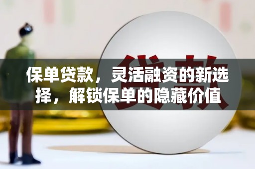 潮安保单贷款，灵活融资的新选择，解锁保单的隐藏价值