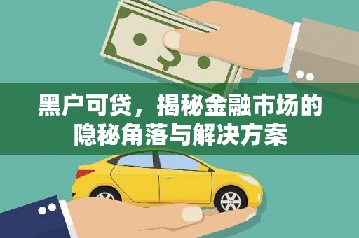 潮安黑户可贷，揭秘金融市场的隐秘角落与解决方案