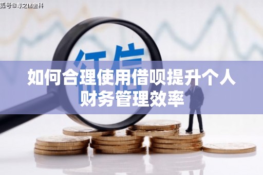 潮安如何合理使用借呗提升个人财务管理效率