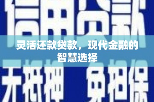 潮安灵活还款贷款，现代金融的智慧选择