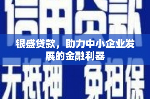 潮安银盛贷款，助力中小企业发展的金融利器