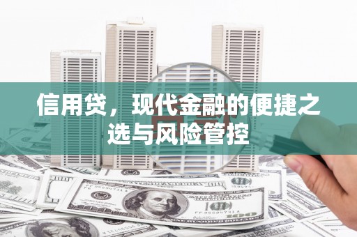 潮安信用贷，现代金融的便捷之选与风险管控
