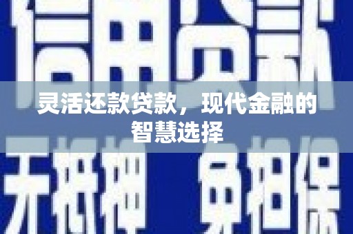 潮安灵活还款贷款，现代金融的智慧选择