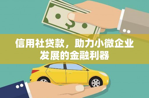 潮安信用社贷款，助力小微企业发展的金融利器