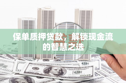 潮安保单质押贷款，解锁现金流的智慧之选