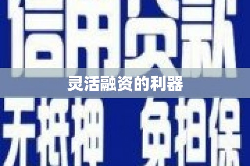 潮安灵活融资的利器