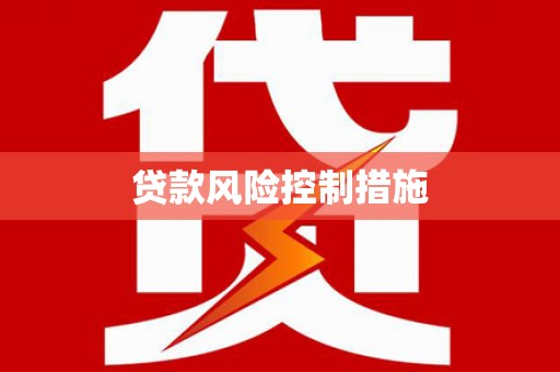 潮安贷款风险控制措施