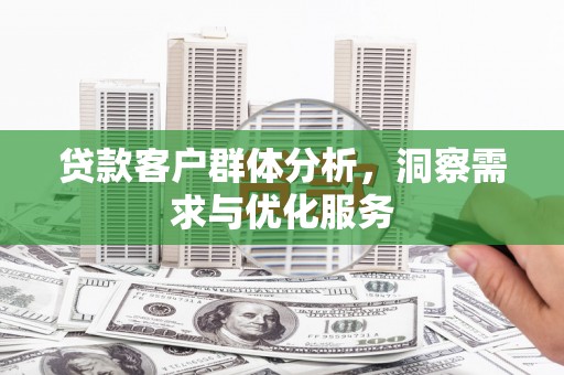 潮安贷款客户群体分析，洞察需求与优化服务